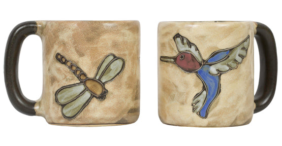 Mara Round Mug 16 oz - Hummingbird & Dragonfly 510M8