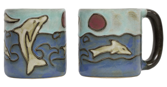 Mara Round Mug 16 oz - Dolphins 510M9
