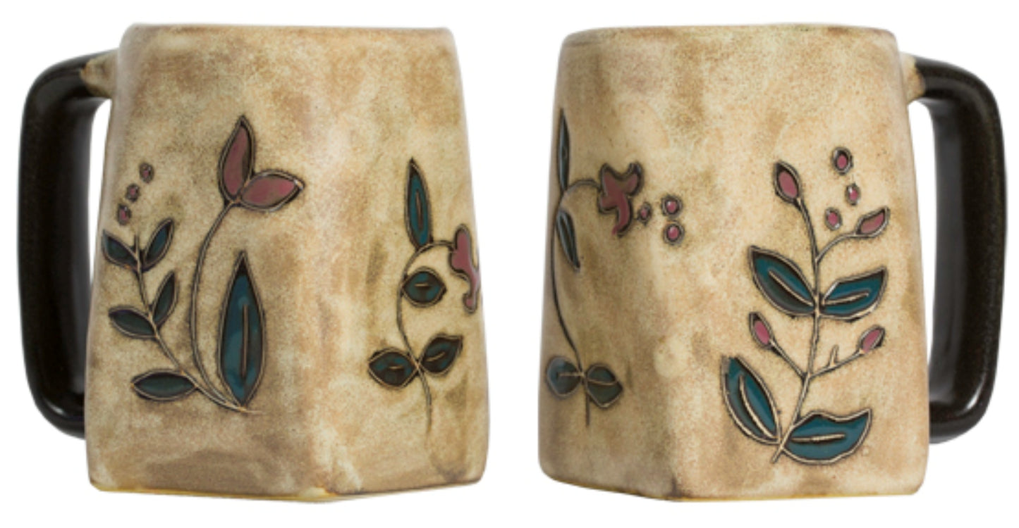 Mara Square Bottom Mug 12oz - Wild Flowers 511Z1