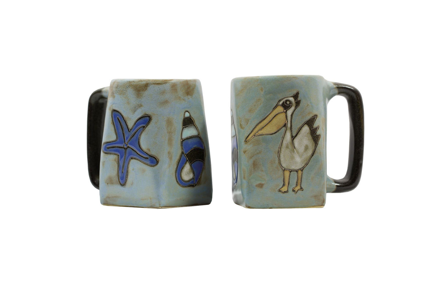 Mara Square Bottom Mug 12 oz - Beach Combers 611A1
