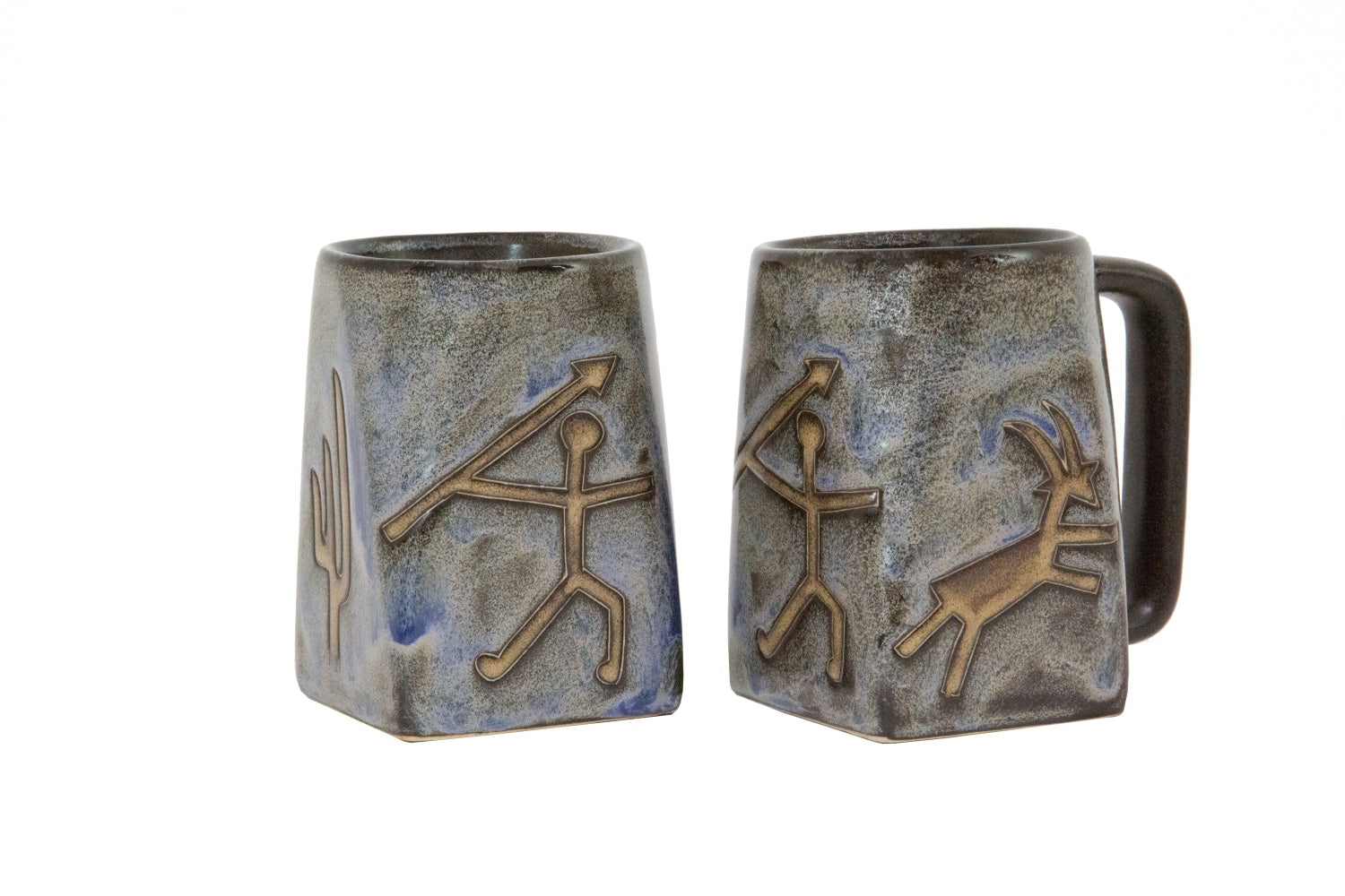 Mara Square Bottom Mug 12 oz - Petroglyph Blue  511A2