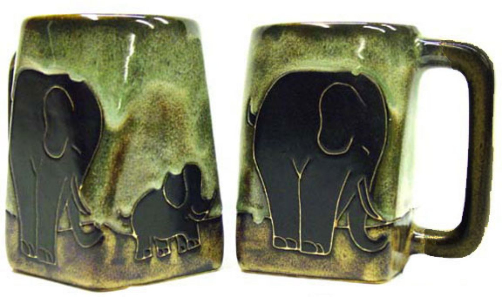 Mara Square Bottom Mug 12 oz - Elephants  511T9 Ships about mid-January 2025
