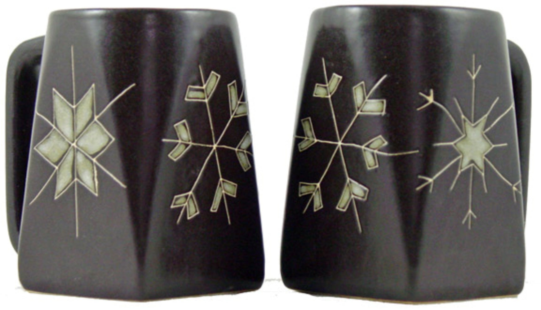 Mara Square Bottom Mug 12 oz - Snow Flakes 511X2  Ships about November 15
