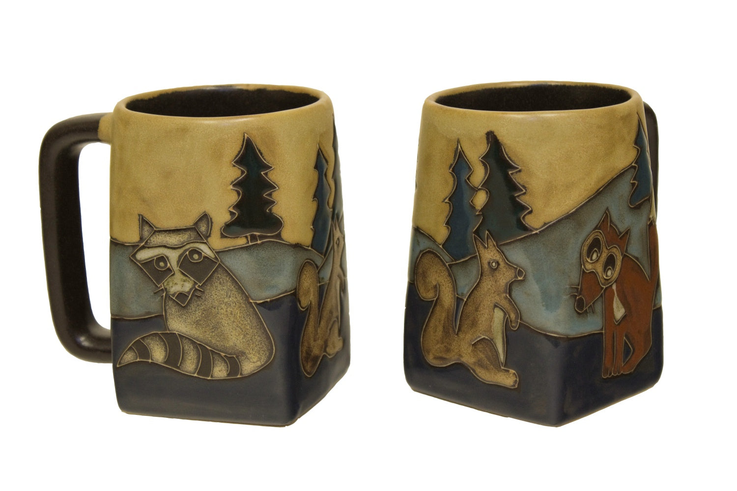 Mara Square Bottom Mug 12 oz - Forest Animals   511Y4- Ships about November 15