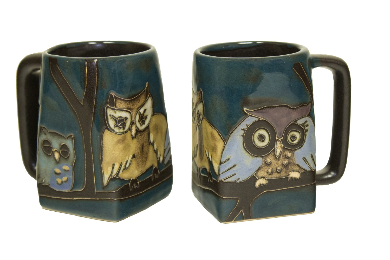 Mara Square Bottom Mug  12 oz  - Owls on Branch  511Y7  Ships about November 15