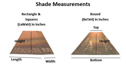 Copper Lamp Shade - Rectangle