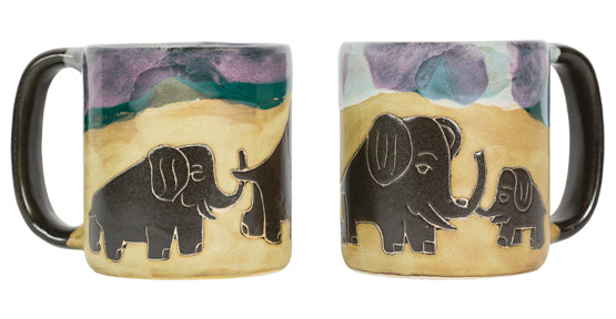 Mara Round Mug 16 oz Elephants  510B3