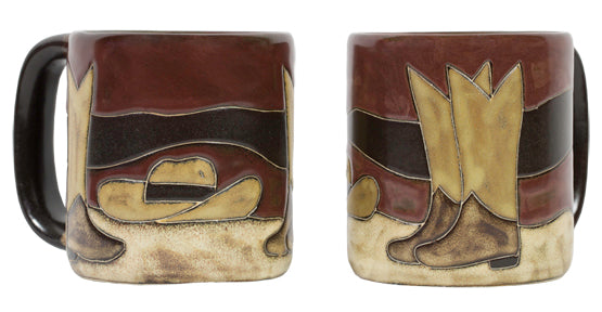 Mara Round Mug 16 oz Boots & Hat - 510L5