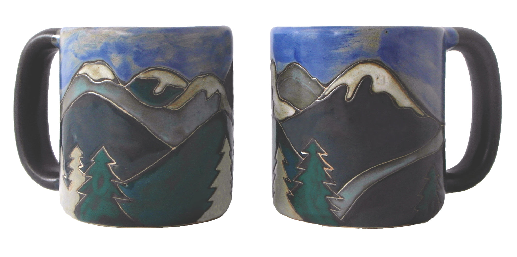 Mara Round Mug 16 oz - Snowy Mountains 510W3