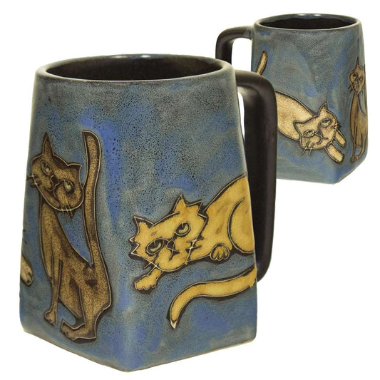 Mara Square Bottom Mug 12 oz - Playful Cats  511Y6