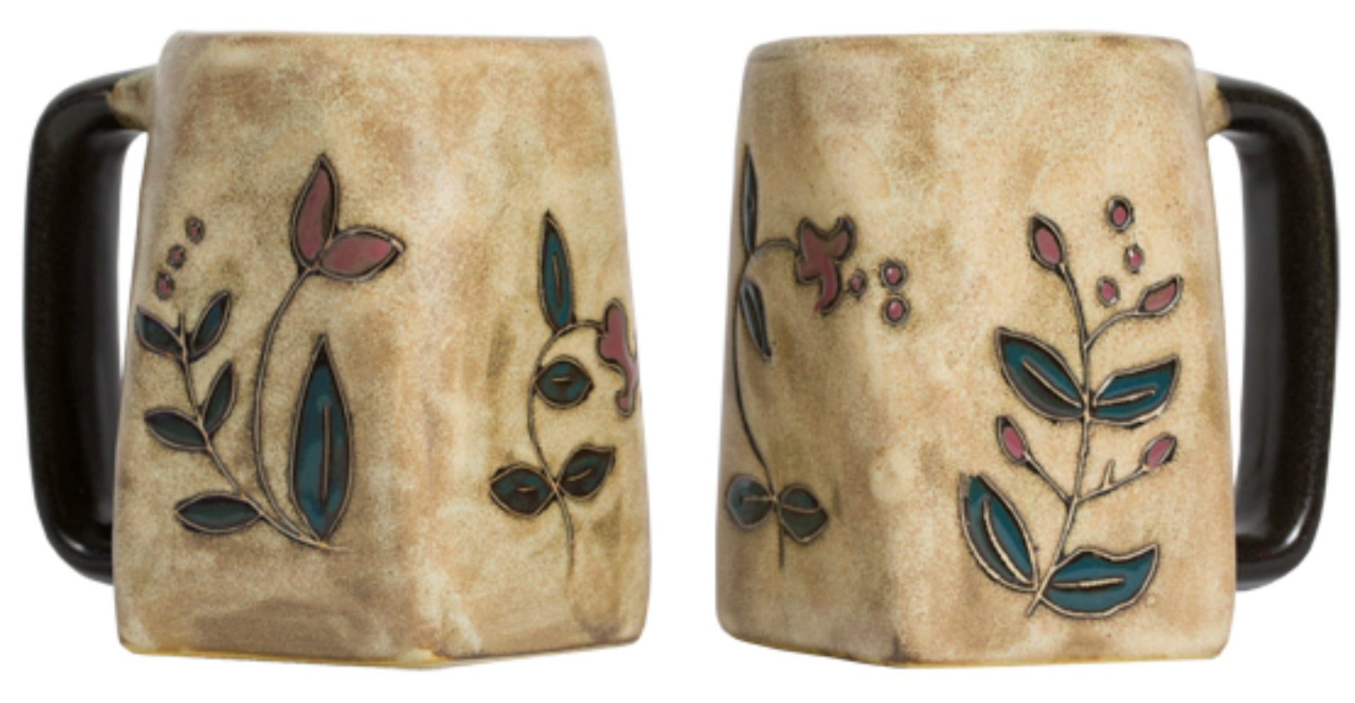 Mara Square Bottom Mug 12oz - Wild Flowers  511Z1 6