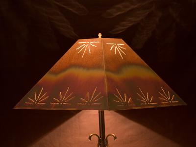 Copper Lamp Shade - Rectangle